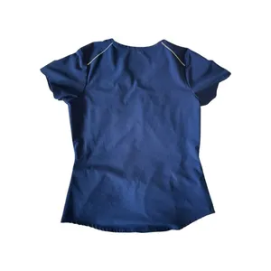 Skechers by Barco Women’s Scrub Top Medium Blue V-Neck Stretch Nursing Uniform thumbnail 4
