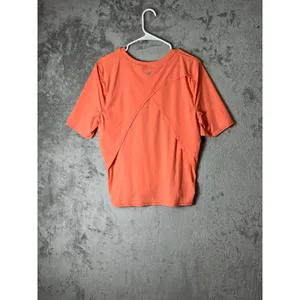 Lululemon UV Protection Fold-Over Running Shirt Sunny Coral UPF 40+ Women's 10 thumbnail 3