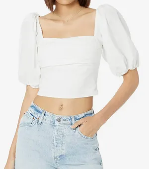 Abercrombie Puff Sleeve Crop Top thumbnail 1