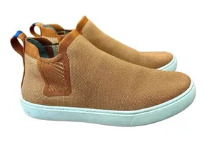 Rothy's Women’s The Chelsea Brown Fawn Melange Knit Pull On Ankle Boots Size 8.5 thumbnail 1