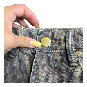 AllSaints Blake Leopard Brown Wide Leg Jeans Size: 26 thumbnail 5