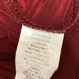 Windsor Red Sleeveless Plunging V Neck Pleated Bridesmaid A Line Maxi Dress S thumbnail 4