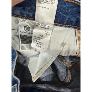 Levis 501 High Rise Distressed Denim Shorts Medium Wash Blue Size 25 Button Fly thumbnail 8
