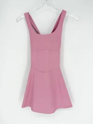 NWT Old Navy PowerSoft Fit & Flare Exercise Dress Women's SP Pink Tennis thumbnail 3