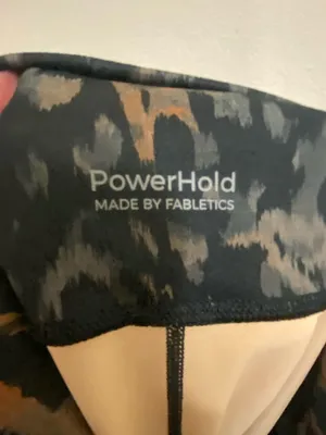 Athleta Powerhold Leggings 2X 2XL 40” Leggings Leopard Cheetah Print Womens thumbnail 6