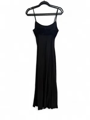 Jump Black Maxi Slip Dress with Beaded Waist thumbnail 4