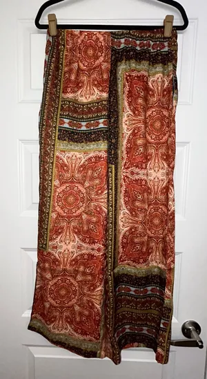 Industry Republic Boho Mix Print Pull On Wide Leg Statement Pants Size M thumbnail 1
