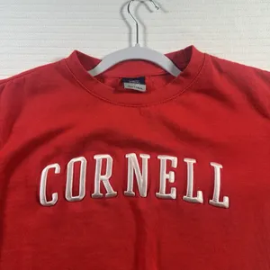 Cornell University MV Sport Sweatshirt Red Crewneck Collegiate Ivy League Small thumbnail 3