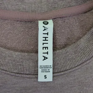 Athleta Balance Dress Long Sleeve Crew Tunic‎ Pockets Active Casual Mauve Small thumbnail 7