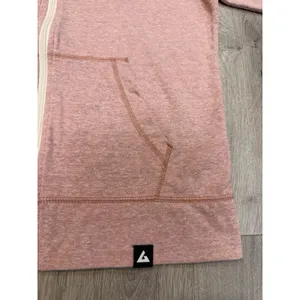 American Giant Lightweight Full Zip Hoodie Women's Large Heather Red Made in USA thumbnail 7