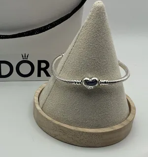 Pandora Moments Heart Clasp Snake Chain Bracelet 590719 Sterling Silver 6" thumbnail 1