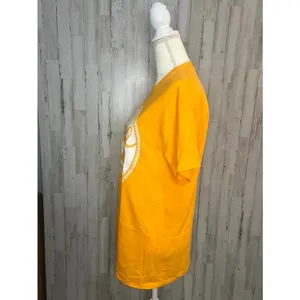 NWT It's a Girl Thing Football Graphic‎ Tee Orange Women's Medium Short Sleeve thumbnail 4