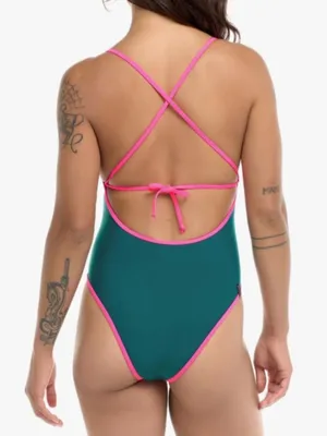Body Glove Women Devon One Piece Swimsuit with Cutout Front, Green, Size XS, NWT thumbnail 3