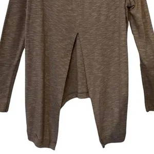 Free People Top Womens Size S Brown Tunic Turtleneck Oversized Split Back Boho thumbnail 8