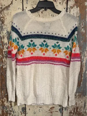 American Eagle Jegging Fair Isle Sweater Size Small thumbnail 2