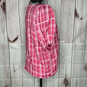 Madewell Plaid puff sleeve top thumbnail 8