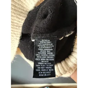 Sanctuary Black and Cream Cowl Neck Sweater with Half-Zip thumbnail 6