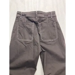 Bagatelle Wide Leg‎ Pants Womens 6 Brown Contrast Stitch High Rise thumbnail 9