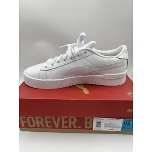 PUMA Court Sneaker, White, Women's Casual Low Top Leather Shoes Size 10 thumbnail 10