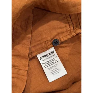 Patagonia Womens Romper Brown V Neck Organic Cotton Gauze Playsuit Tie Bow XS thumbnail 11