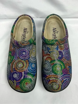 Alegria Kayla Bullseye Mule Clog Sz 38/8 Kay Rainbow Comfort Shoes thumbnail 9