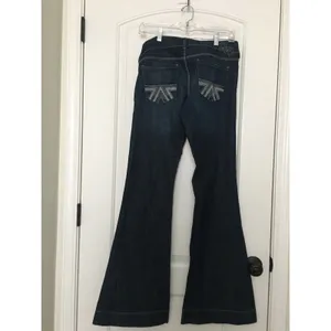 American Eagle Women's Blue Denim Jeans Pockets Size 6 thumbnail 7