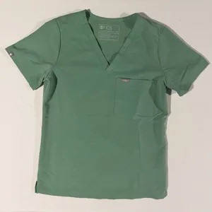FIGS Casma Scrub Top XS Surgical Green V-Neck Technical Collection Work Nurse thumbnail 1