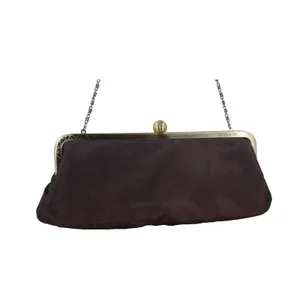 Brown‎ Beaded Evening Bag Party Clutch Purse Formal Occasion Chain Strap thumbnail 3