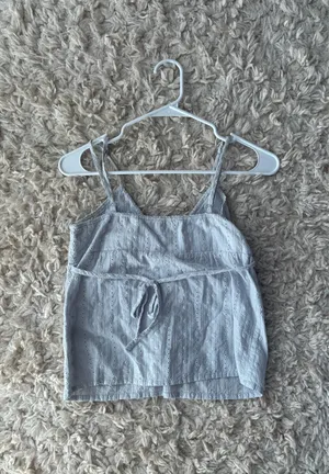 John Galt Babydoll Tank Top light blue thumbnail 4