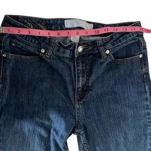 Badgley‎ Mischka American Glamour women’s denim jeans size 10 cotton blend jeans thumbnail 6