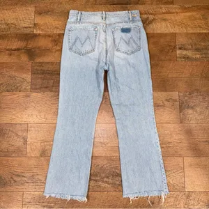 Mother Superior The Hustler Ankle Fray Home on the Range Light Blue Jeans thumbnail 5