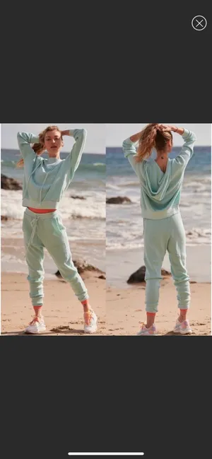Free People Movement Simple Life Waffle Jogger Set thumbnail 2