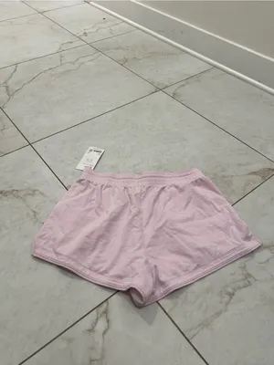 NWT Athleta Ballet Pink Airy Cotton Terry Shortie Shorts Size Medium $59 thumbnail 5