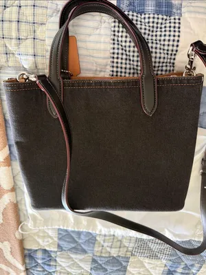 Coach Willow 24 Black Denim thumbnail 7