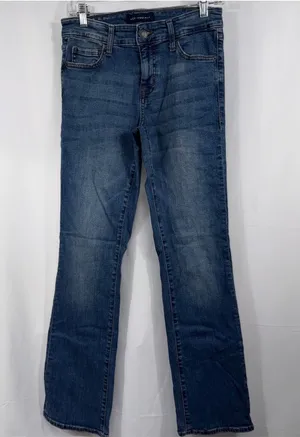 Aeropostale Mid Rise Boot Cut Jeans Women’s Size 6 Medium Wash Stretch Denim thumbnail 1