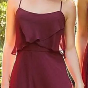 Mori Lee Elegant Burgundy Evening Gown thumbnail 1