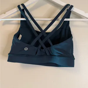 Lululemon X Peloton Energy Sports Bra Dark Green High Support Size 4 thumbnail 4