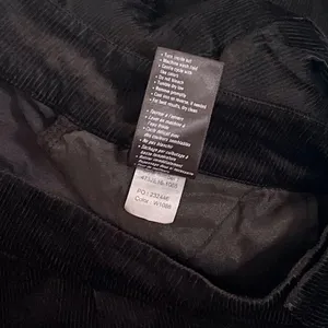 PAIGE Tinesha Corduroy Wide Leg High Rise Pants Solid Black Stretch Size 10 thumbnail 14