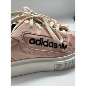 Adidas Sleek Super Vapour Pink Satin Platform Sneakers Women’s Size 9.5 thumbnail 5