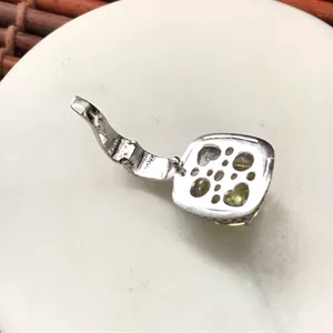 Premier Designs Citrine Yellow Stone Pedant Silver Tone thumbnail 7