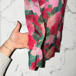 Louna- Floral Pink Multi Long-Sleeve Cut-Out Mini Dress Size Medium thumbnail 8