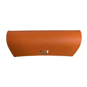 Tory Burch Glasses Case Womens One Size Orange Magnetic Hard Shell Logo thumbnail 5