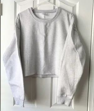 Cropped Sweater M Gray Size M thumbnail 2