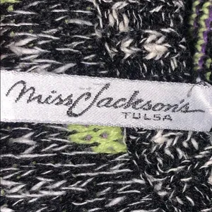 Vintage Miss Jackson's Wool Blend Sweater Small Retro‎ Paisley 80s 90s Pullover thumbnail 4