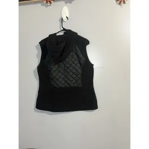 Women's Columbia Warmer Days Fleece‎ Hooded Vest Size XL Black Quilted thumbnail 6