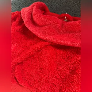 Free People Cozy Up Cardigan in High Risk Red Size Large thumbnail 12