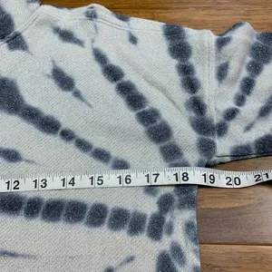 Democracy Tie Dye Pullover Womens XS Blue Metallic Mock Neck Long‎ Sleeve Top thumbnail 8