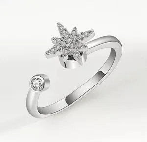 Adjustable 925 Spinner Ring, Anti Anxiety |Meditation Ring | Worry Ring | Stress thumbnail 1
