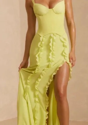 Oh Polly - Perrine Corset Frill Skirt Maxi Dress thumbnail 1