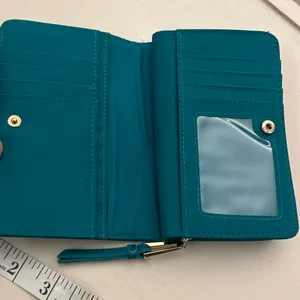 Wallet Chic Teal Leather Wallet Like New! Feels great! Handy thumbnail 4